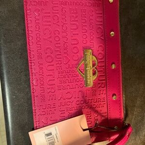 NWT Hot pink Juicy Couture wristlet